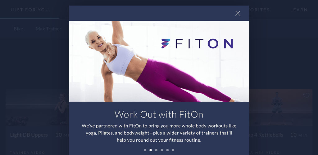 More whole body workout videos coming soon with JRNY partnership with FitOn.